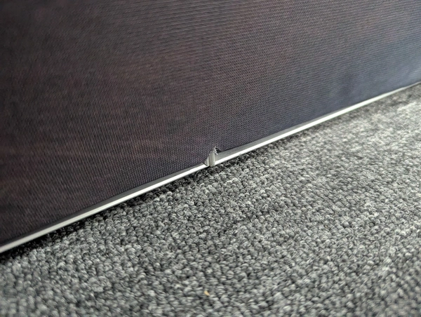 Notch installed over the frame joins