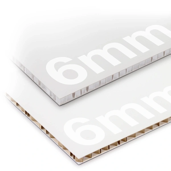 Ultraboard 6mm White Paper Honeycomb Board