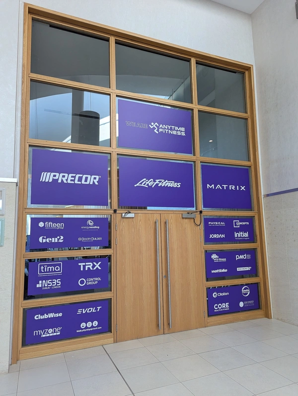 Double sided removable window vinyl graphics